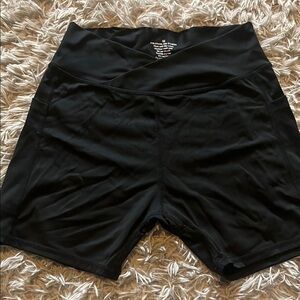 Women's Black Athletic Spandex Shorts